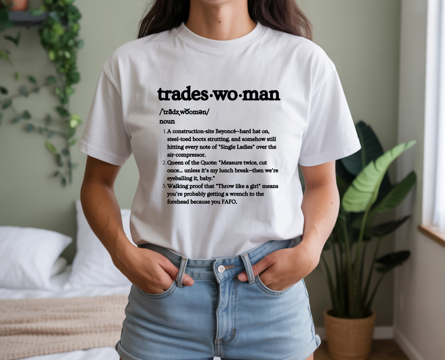 Tradeswoman Definition Tee